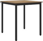 vidaXL Eettafel 70 x 70 x 75 cm Bewerkt Hout Artisanaal Eiken