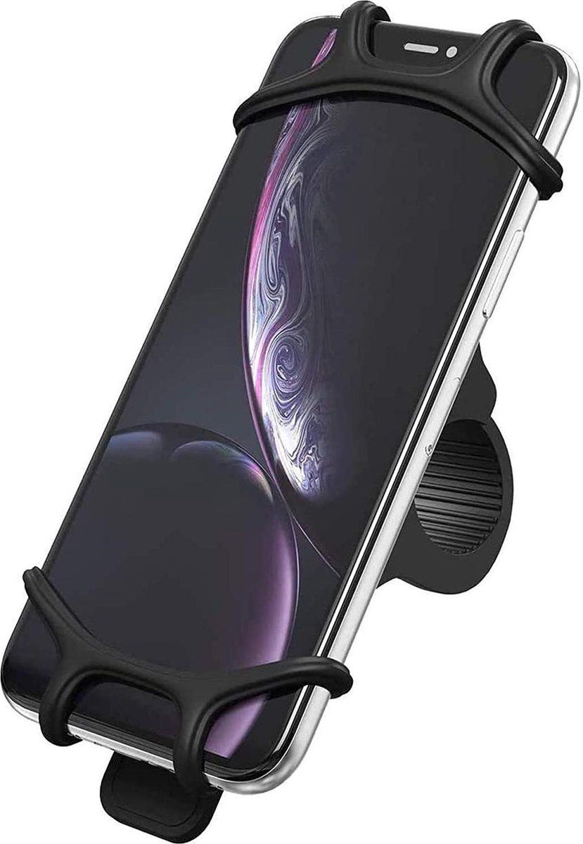 Opline Case2go - Universele Telefoonhouder Fiets - Zwart