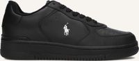 Polo Ralph Lauren Masters Court Low Top Sneakers - Leer - Heren - Zwart - Maat 40