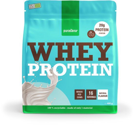 Purasana Whey Proteïne Natuur Bio 400 gram