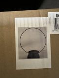 HBX natural living Kandelaar met opmaakring Ø35xh39cm zwart