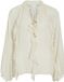 VILA VITIRO V-NECK L/S FLOUNCE TOP/BFS Blouse Femme Taille 40 Polyester Beige
