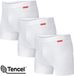 Undiemeister Boxershorts Heren - 3-Pack - Naadloos Ondergoed - Tencel - Chalk White (Wit) - Maat XL