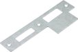 Nemef Sluitplaat - rechthoekig - 127 x 23,3/43,8 mm - RVS geborsteld