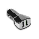 Celly CC2USBTURBOBK Autolader - 2x USB-A - Snelladen - 3.4A - Zwart