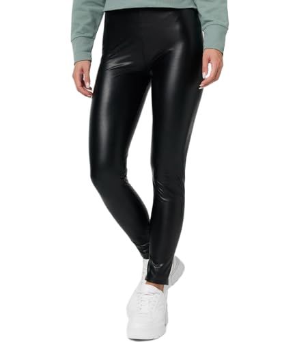 Nur Die Relax & Go Leggings - Lederlook - Zwart - Maat M