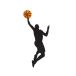 Balvi Marque-page Slam Dunk Couleur Noir, Orange Inspiré par le basket-ball PVC