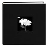 Pioneer 9 x 9" Doek Fotoalbum met Frame, Deep Black