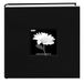 Pioneer 9 x 9" Doek Fotoalbum met Frame, Deep Black