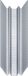 Deuba Broeikas Glasklemmen – 100 Stuks 85x30mm – RVS Zilver