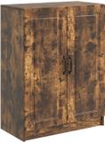 vidaXL Dressoir Gerookt eiken 66 x 34,5 x 87 cm Bewerkt hout