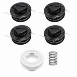 INF Trimmerkop Set - 4 Spoelen + 1 Deksel + 1 Veer, Compatibel met Stihl FSA 57 FSE52