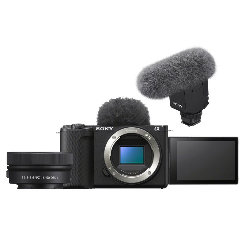 Sony ZV-E10 II Camera met 16-50mm II Lens en ECM-B10 Microfoon