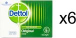 Dettol Savon antibactérien 100 Gram -Original Protect - Savon désinfectant/pastille/savon pour les mains x 6