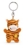 NICI sleutelhanger kat bruin gestreept met ster 5cm