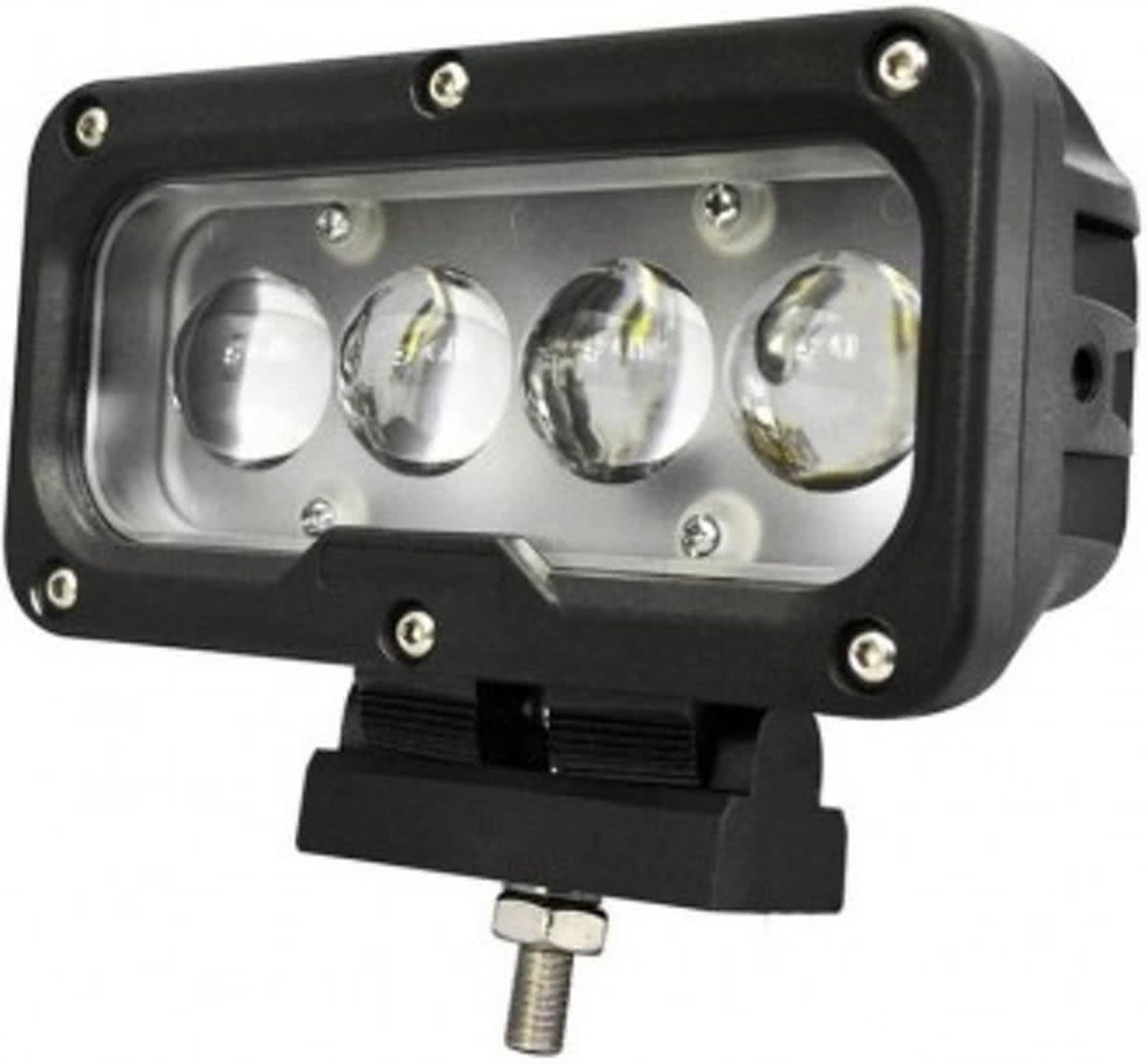 ABC-LED LED SPOT - 4 x 3 watt - front light - WIT - OFF-ROAD - Rectangle L0106