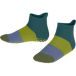 FALKE Colour Block katoen huissokken kinderen groen - maat 27-30