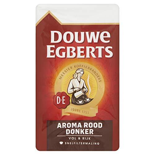 Douwe Egberts Filterkoffie Aroma Rood Donker (1.5 Kilogram, Intensiteit 06/09, Dark Roast Koffie), 6 x 250 Gram