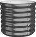 vidaXL Plantenbak 40x40x36 cm gegalvaniseerd staal antracietkleurig
