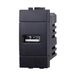IXTRIMA USB-stekkermodule 5 V 2,1 A, zwart, compatibel met Bticino Living Light/International, 1 stuk