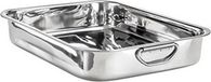 Plat sans marque avec poignées - Acier inoxydable - 35 x 26 cm - 4,5 litres - plat de cuisson