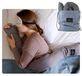 Coussin lesté 132 cm – housse bambou rafraîchissante – lavable en machine – idéal pour le voyage