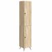 vidaXL Set de caisses 2 pcs chêne Sonoma bois composite