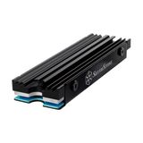 SilverStone Technology TP07, platte ultradunne M.2 SSD koelkit van aluminiumlegering, SST-TP07B