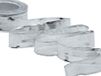 Furlanis Geweven Tape van Italiaanse Stof, met Koper, 25 mm x 20 m, Kleur: 101, Zilverkleurig