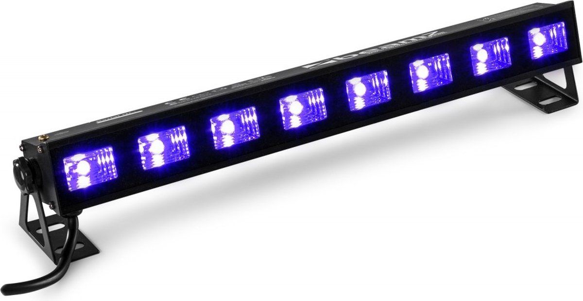 BeamZ BUVW83 blacklight LED-bar 2 kleuren - Zwart