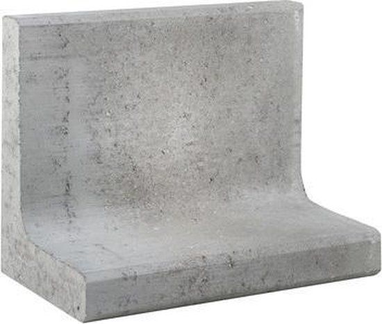 Merkloos Gardenlux L-element grijs 50x40 voet 30 cm