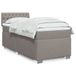 Maison Exclusive - Boxspringbed met matras, taupe, 80x200 cm, textiel