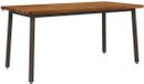 vidaXL Vierkante Eettafel 160 x 80 x 75 cm Massief Acaciahout Naturel