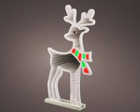 Lumineo kerstverlichting LED Infinity lights hert 60cm, koel wit
