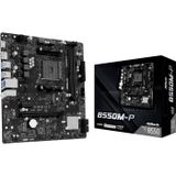 ASRock B550M-P Moederbord Socket AMD AM4 Vormfactor Micro-ATX Moederbord chipset AMD® B550