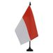 AZ FLAG Tafelvlag Indonesië 21x14 cm Polyester 100D Plastic Voet
