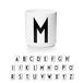 Design Letters Wit Koffiemok (A-Z)