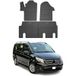 OMAC Tapis de sol pour Mercedes Vito W447 2014-2025 Tapis en caoutchouc Noir (4 pièces)