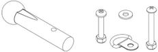 TH1/CH5 Thule TH1/CH5 Reserveonderdelenkit Zilver