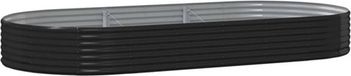 vidaXL Jardinière surélevée acier galvanisé 296x140x36 cm anthracite