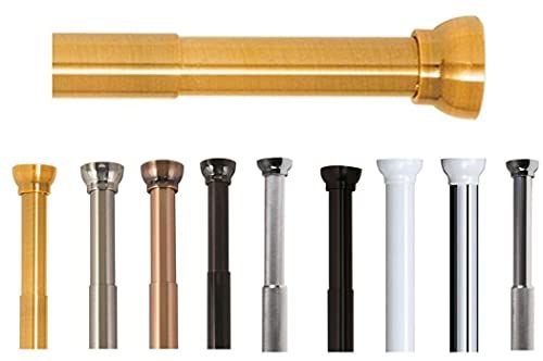 Spirella Telescopische stang Kreta | douchegordijnstang zonder boren | goud 75-125 cm