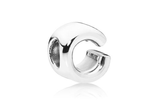 PANDORA Bedel zilver Letter C 797457