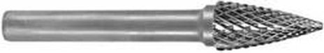 Ruko 116027 Hm Stiftfrees Boog Spits 10 Mm Kogeldiameter 10 Mm Hardmetaal Schacht-Diameter 6 Mm