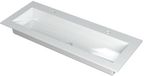 Wastafel INK Kraft Wastafel Enkele Bak 2 Kraangaten - 1200x450x10 mm - Glans Wit