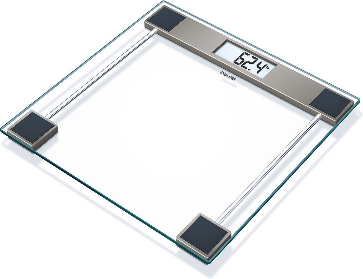 Beurer GS 11 Personenweegschaal - 150 kg - Vierkant - Glas