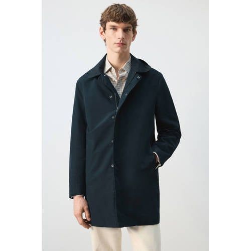 Mango Man Parka Donkerblauw
