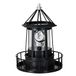 Hearty Rise Daweglop Phare LED solaire rotatif à 360 degrés Décoration de cour étanche Tour de jardin Statue Lumières B