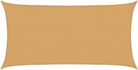 vidaXL Zonnezeil 160 g/m² rechthoekig 2x4 m HDPE zandkleurig