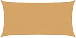 vidaXL Zonnezeil 160 g/m² rechthoekig 2x4 m HDPE zandkleurig