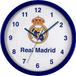 Real Madrid C.F. Real Madrid Wandklok 'official item' - Wit/Blauw - 24 cm